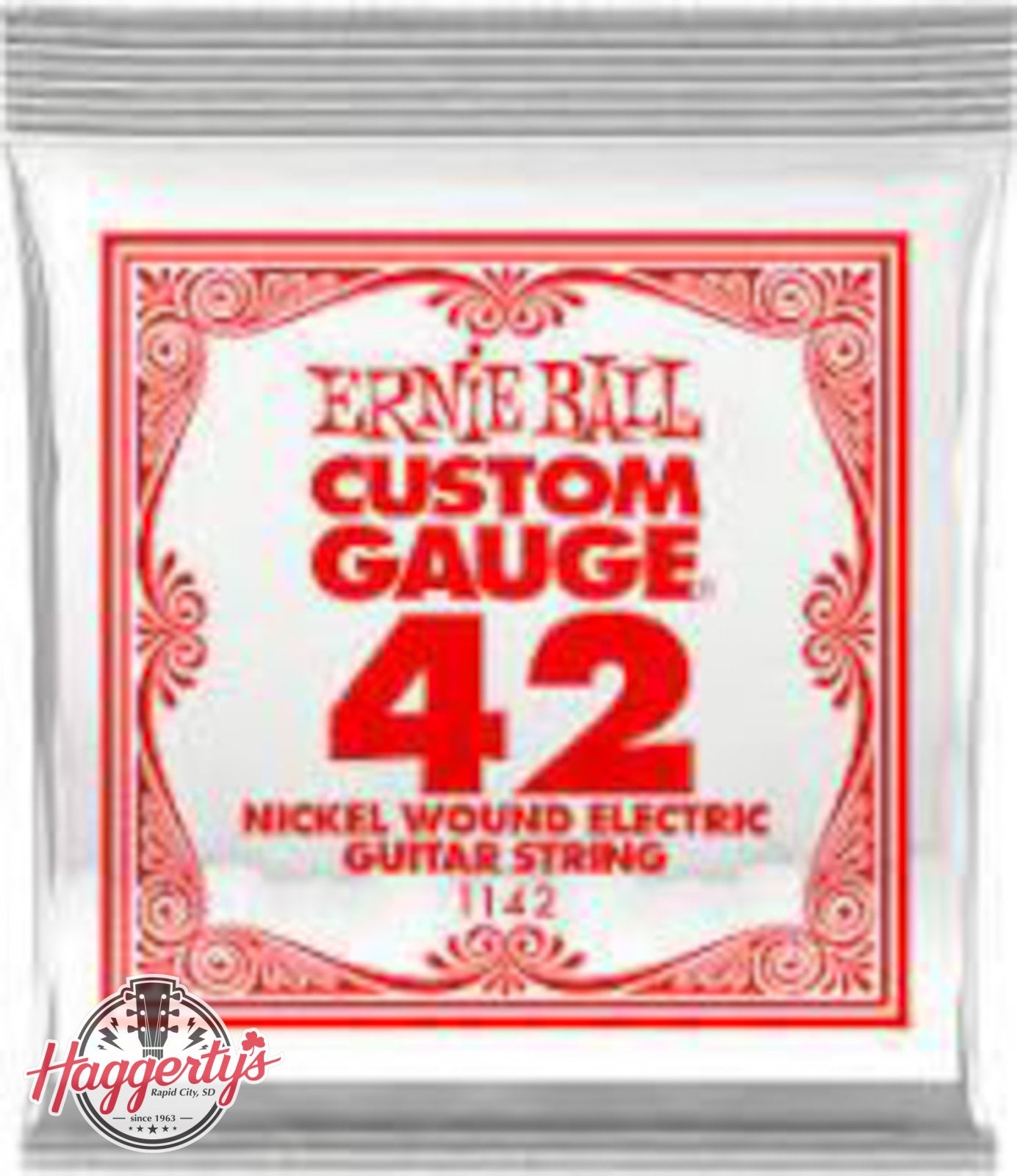 Ernie Ball P01144 .044 Nickel Wound Electric Guitar Strings 6 pack