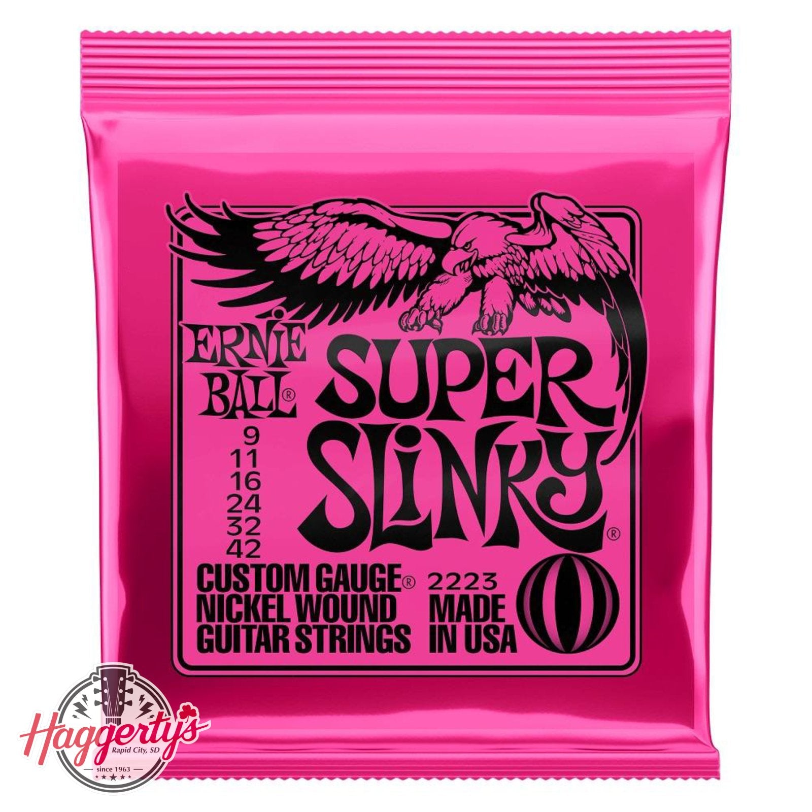 Ernie Ball P02223 Super Slinky 9-42 Electric Guitar String Set