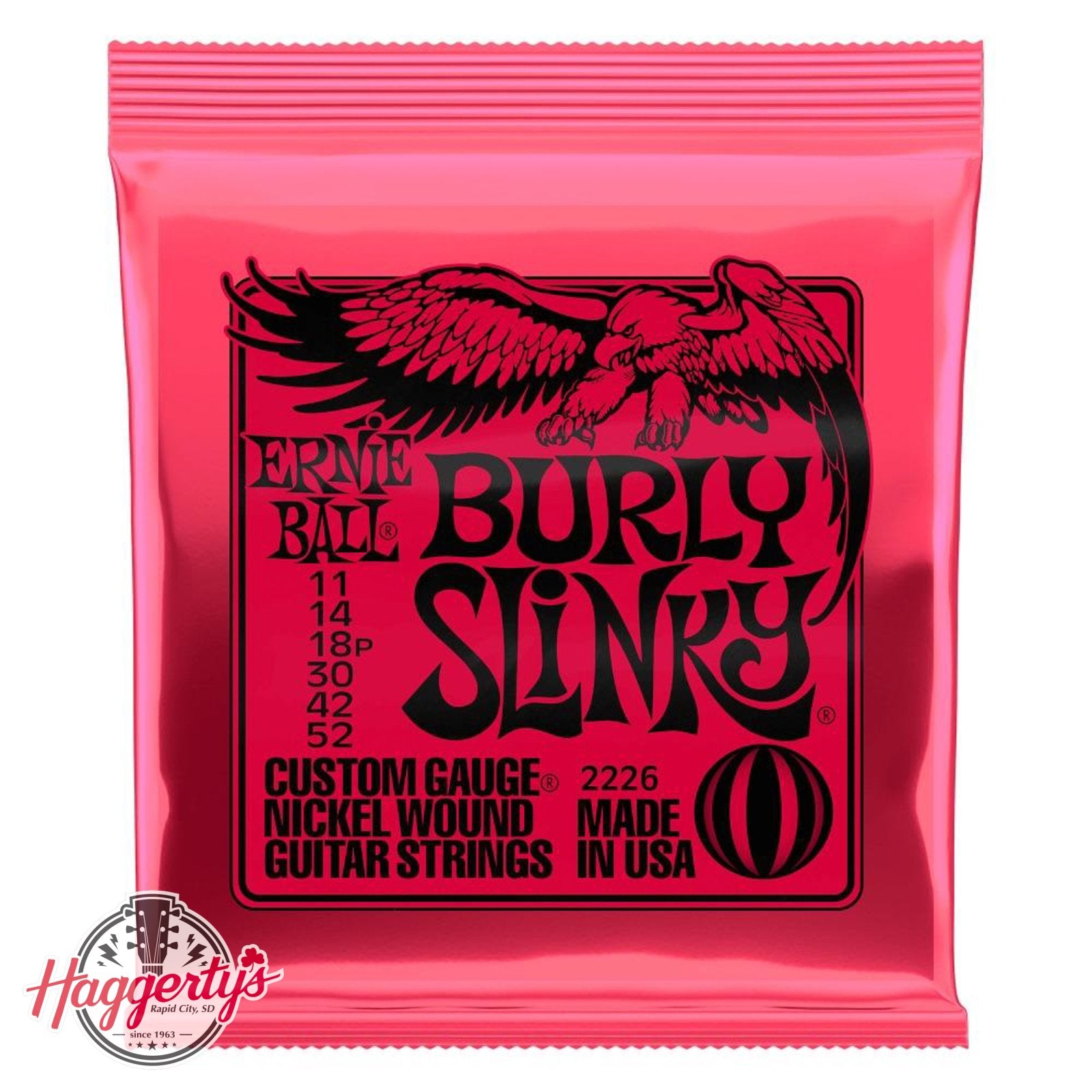 Ernie Ball P02226 Burly Slinky 11-52 Electric Guitar String Set