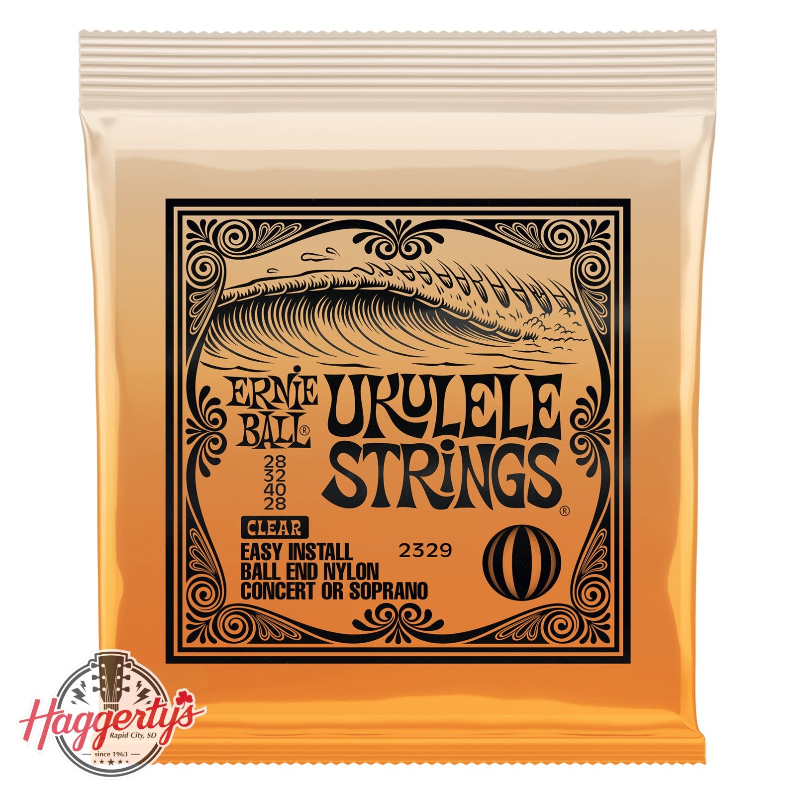 Ernie Ball P02329 Clear Ball End Nylon Ukulele String Set