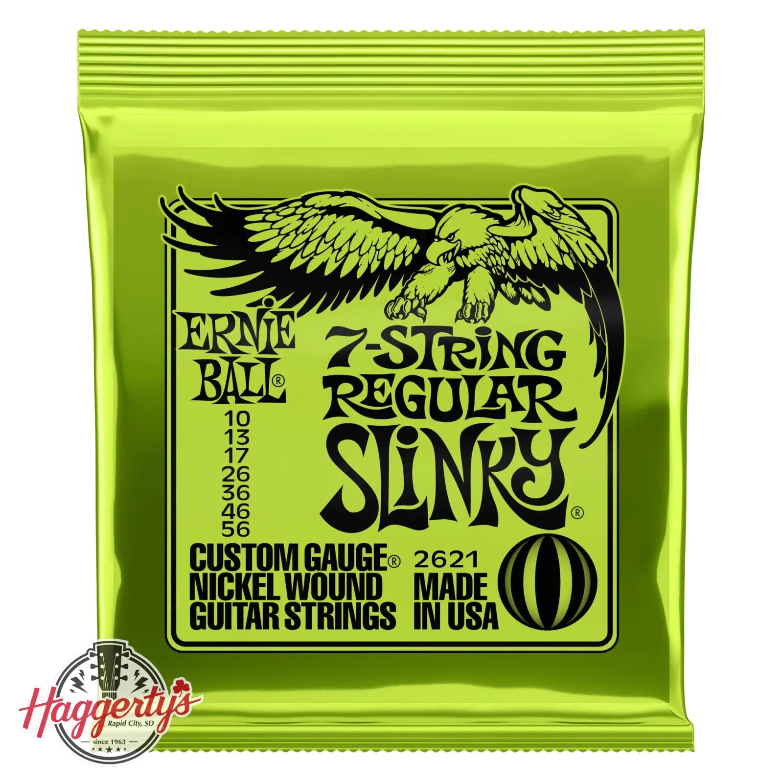 Ernie Ball P02621 Regular Slinky 7-String Electric Guitar String Set