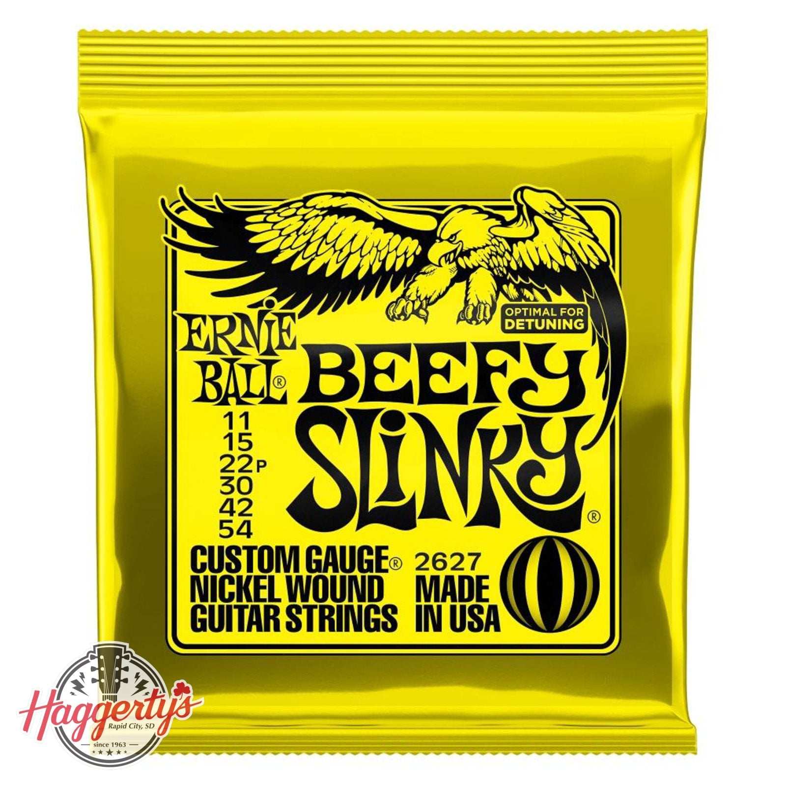 Ernie Ball P02627 Beefy Slinky 11-54 Electric Guitar String Set