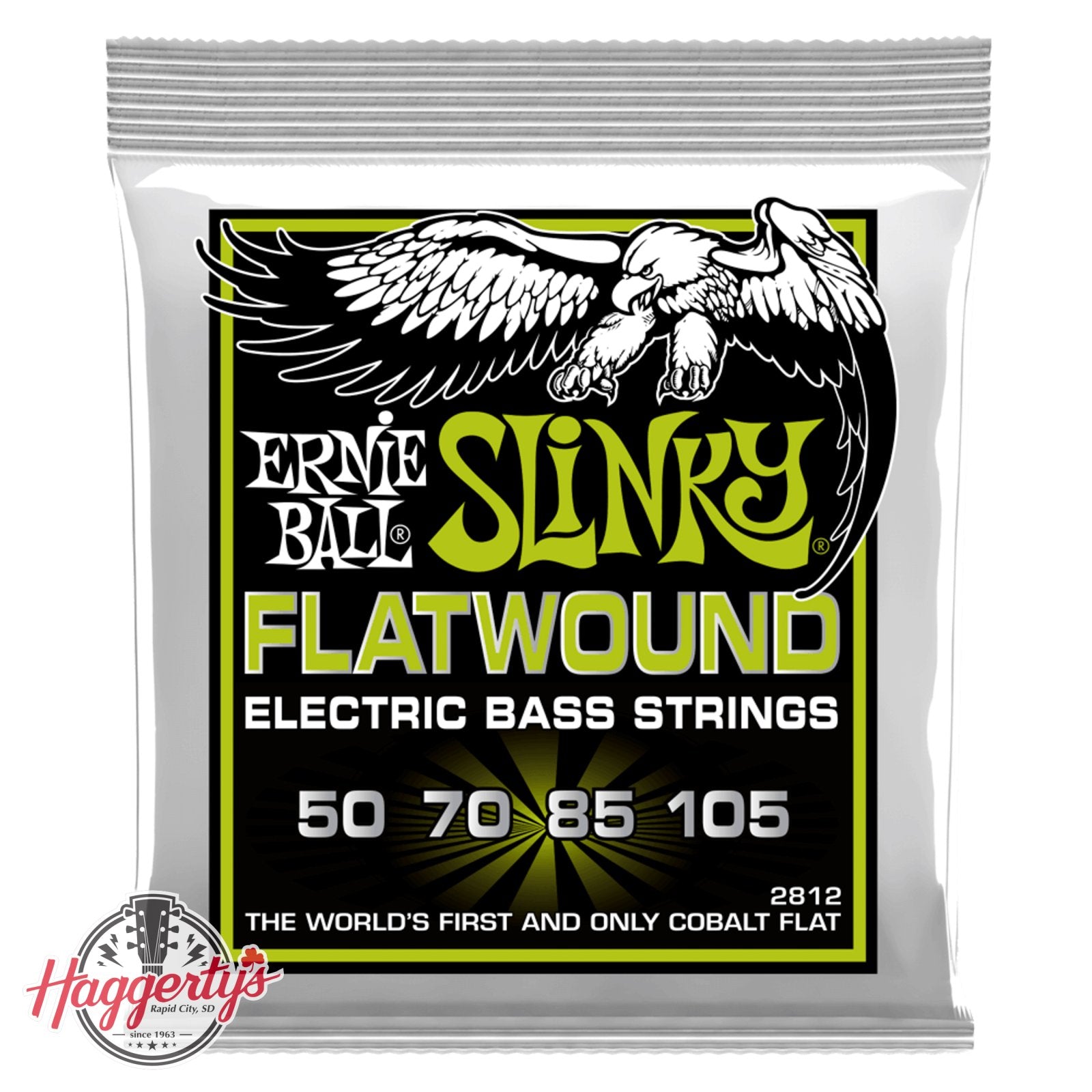 Ernie Ball P02812 Regular Slinky Flatwound Bass Strings 50-105