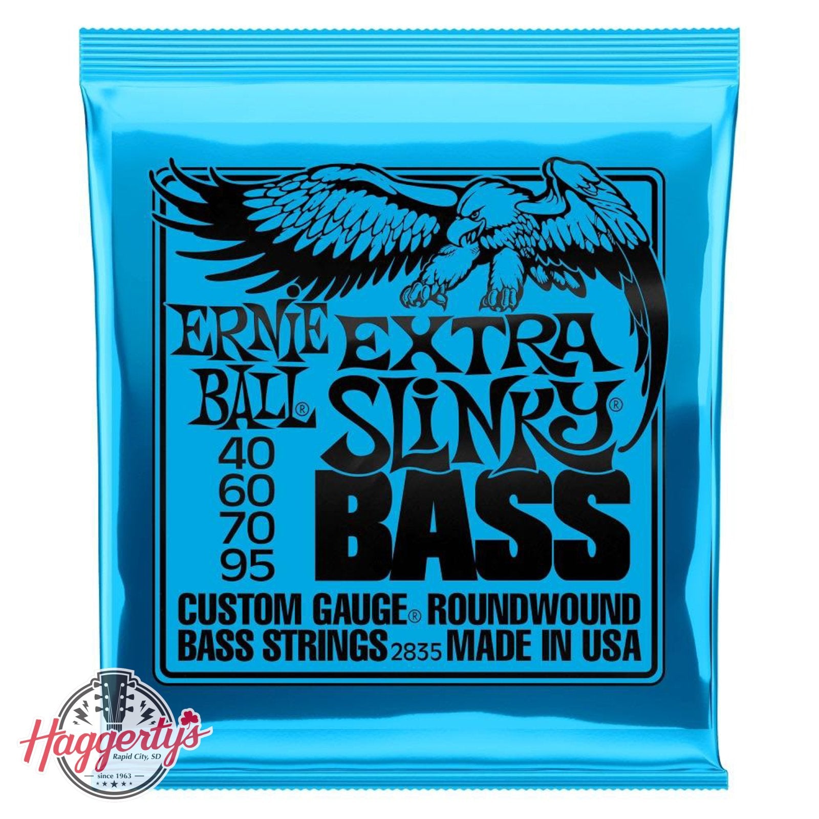 Ernie Ball P02835 Extra Slinky 40-95 Bass Guitar String Set