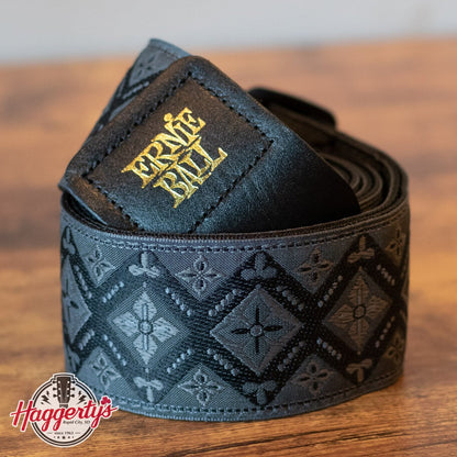 Ernie Ball Regal Black Jacquard Guitar Strap