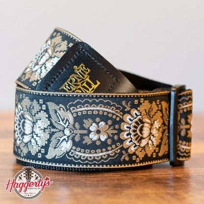 Ernie Ball P04151 Royal Orleans Jacquard Guitar Strap - Gold