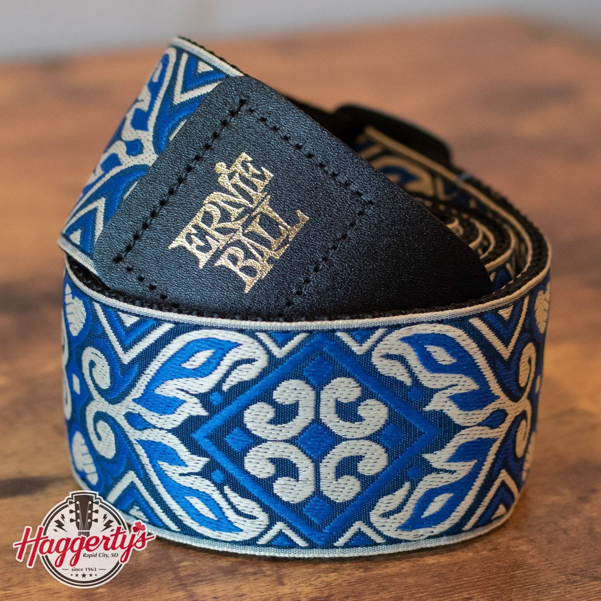 Ernie Ball P04165 Tribal Blue Jacquard Guitar Strap