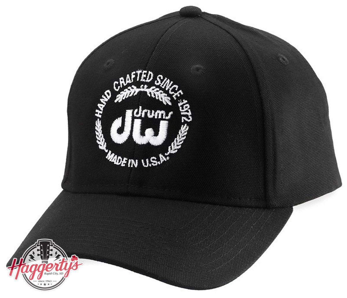 DW Laurel Logo Hat, Black