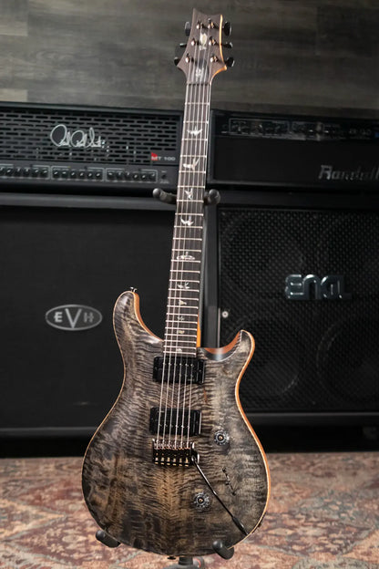 PRS 40th Anniversary Custom 24 Limited Edition Figured Mango Electric Guitar - Charcoal with Hardshell Case