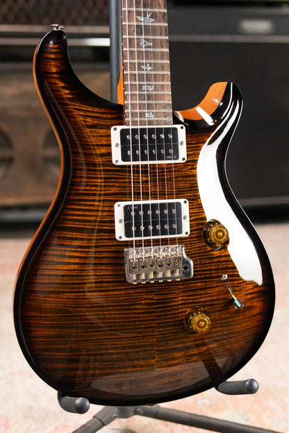 PRS 40th Anniversary Custom 24 Artist Top Electric Guitar - Tiger Eye Micro Wraparound Burst with Hardshell Case - Used