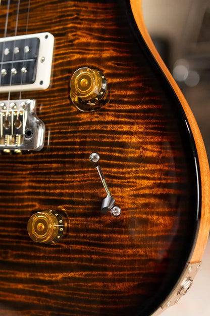 PRS 40th Anniversary Custom 24 Artist Top Electric Guitar - Tiger Eye Micro Wraparound Burst with Hardshell Case - Used