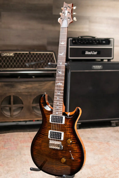 PRS 40th Anniversary Custom 24 Artist Top Electric Guitar - Tiger Eye Micro Wraparound Burst with Hardshell Case - Used