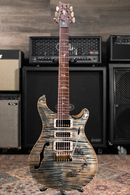 PRS 40th Anniversary Limited Edition Special Semi-Hollow Artist Top Electric Guitar - Faded Whale Blue with Hardshell Case