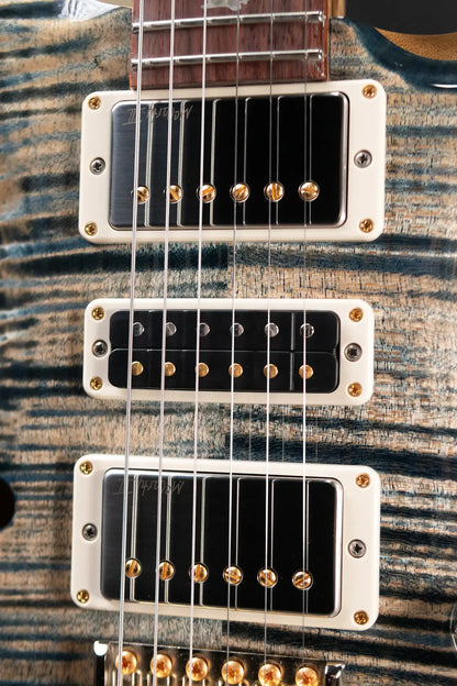 PRS 40th Anniversary Limited Edition Special Semi-Hollow Artist Top Electric Guitar - Faded Whale Blue with Hardshell Case