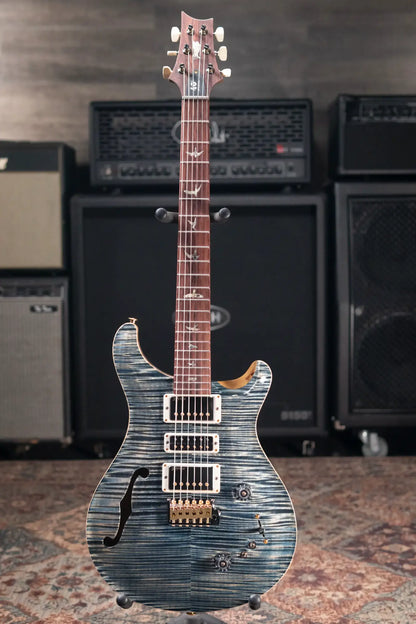 PRS 40th Anniversary Limited Edition Special Semi-Hollow Artist Top Electric Guitar - Faded Whale Blue with Hardshell Case
