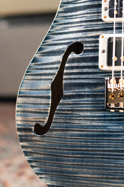PRS 40th Anniversary Limited Edition Special Semi-Hollow Artist Top Electric Guitar - Faded Whale Blue with Hardshell Case
