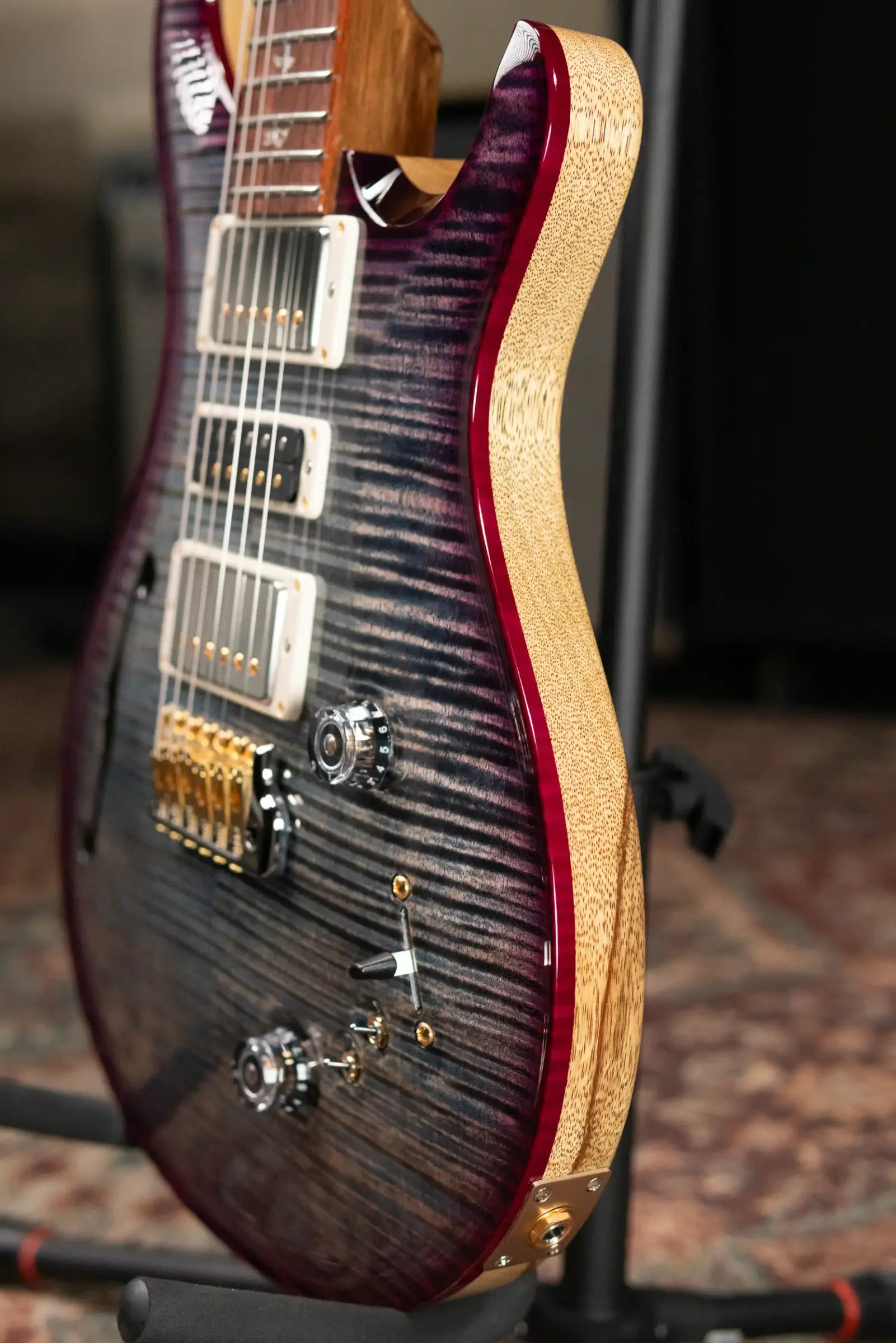 PRS 40th Anniversary Special Semi-Hollow Flame Maple Artist Top Electric Guitar - Custom Color with Hardshell Case