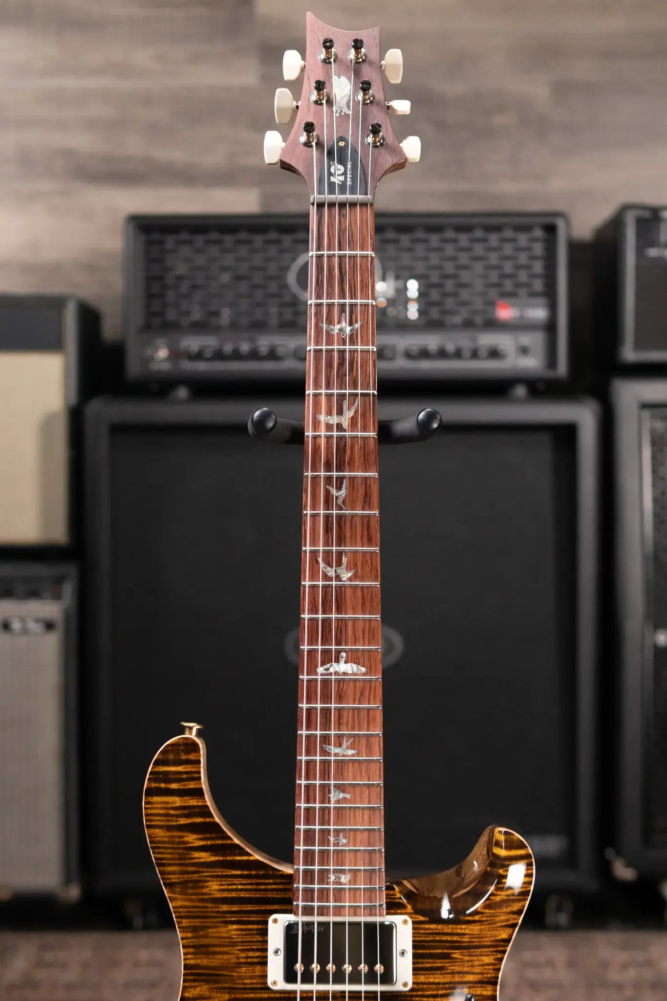 PRS 40th Anniversary Special Semi-Hollow Limited Edition Electric Guitar - Yellow Tiger Artist Top with Hardshell Case