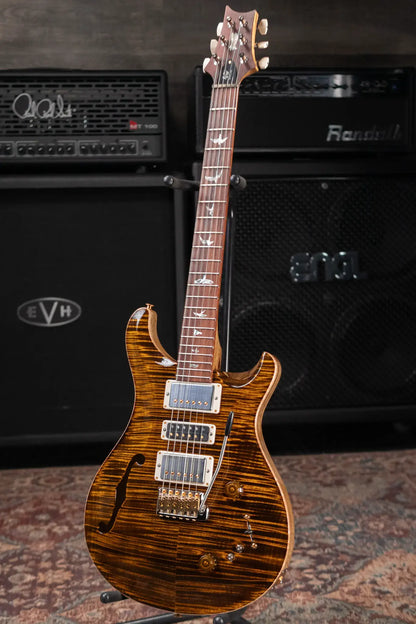 PRS 40th Anniversary Special Semi-Hollow Limited Edition Electric Guitar - Yellow Tiger Artist Top with Hardshell Case