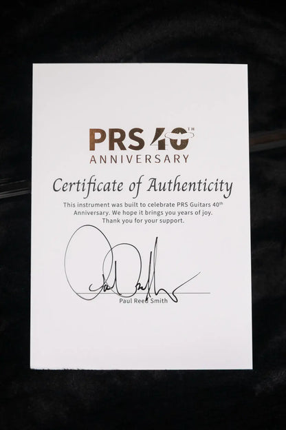 PRS 40th Anniversary Special Semi-Hollow Limited Edition Electric Guitar - Yellow Tiger Artist Top with Hardshell Case