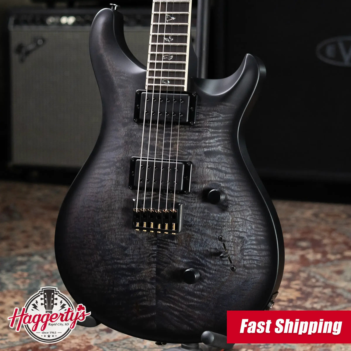 PRS Core Mark Holcomb Signature Electric Guitar - Purple Mist Wraparound Burst with Hardshell Case