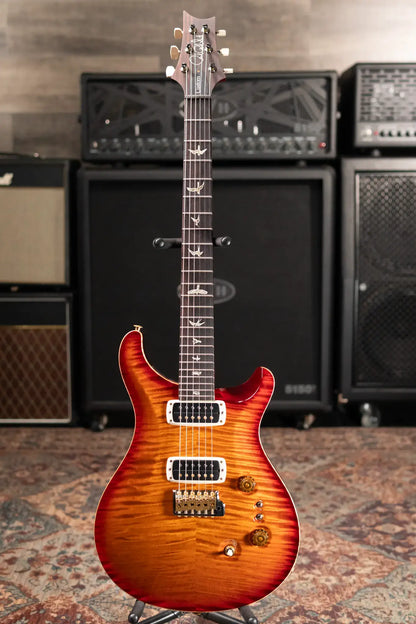 PRS Custom 24-08 10-Top Electric Guitar - Dark Cherry Burst with Hardshell Case - Used