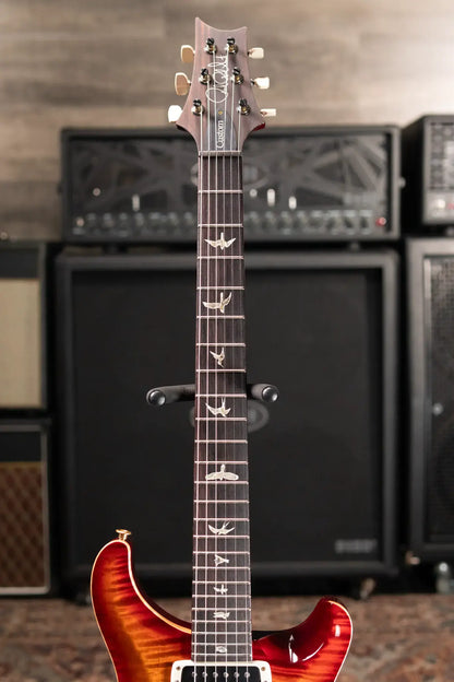 PRS Custom 24-08 10-Top Electric Guitar - Dark Cherry Burst with Hardshell Case - Used