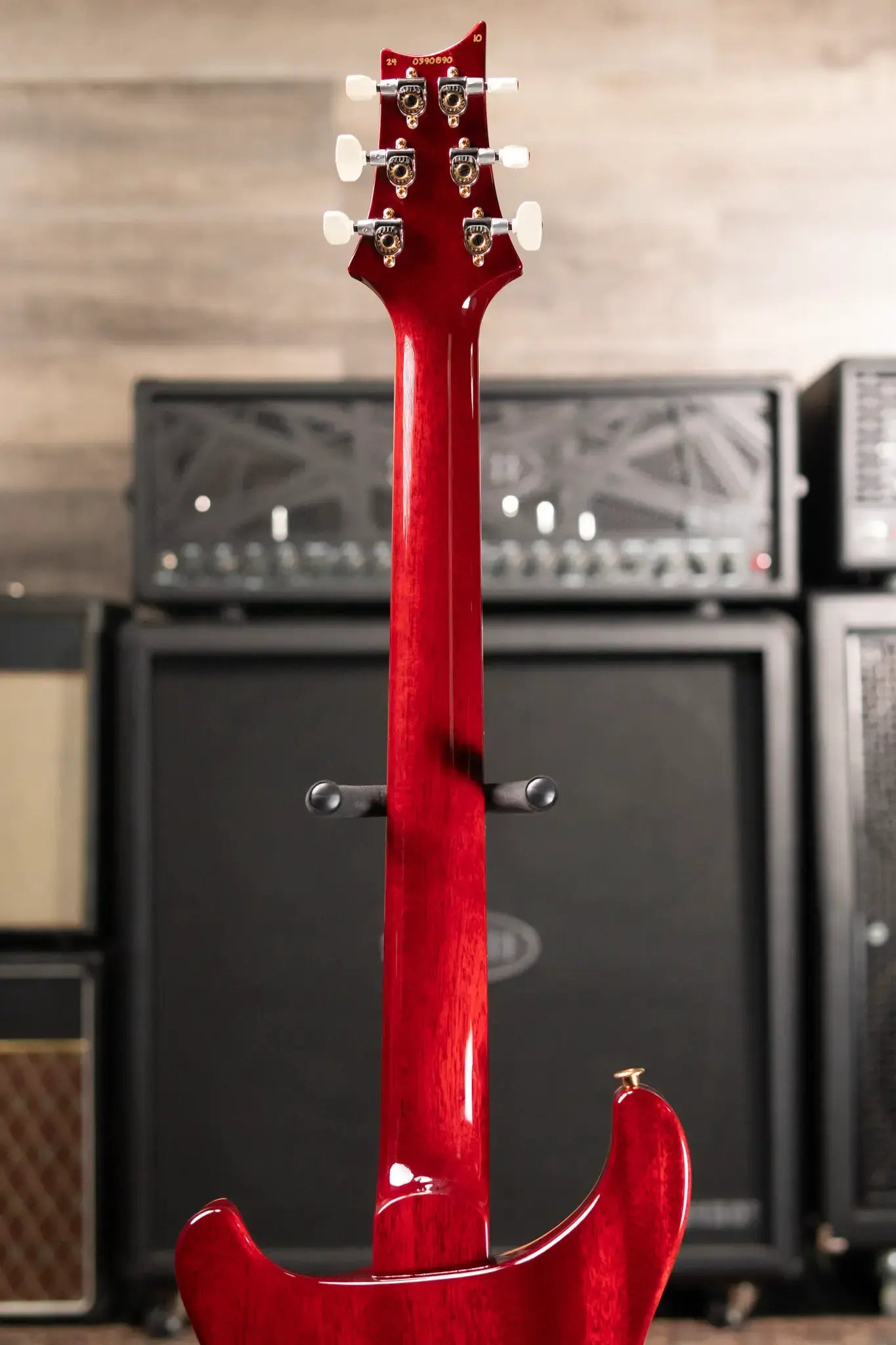 PRS Custom 24-08 10-Top Electric Guitar - Dark Cherry Burst with Hardshell Case - Used