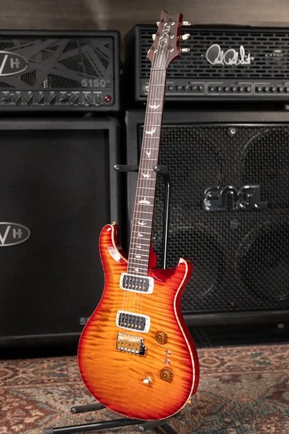 PRS Custom 24-08 10-Top Electric Guitar - Dark Cherry Burst with Hardshell Case - Used