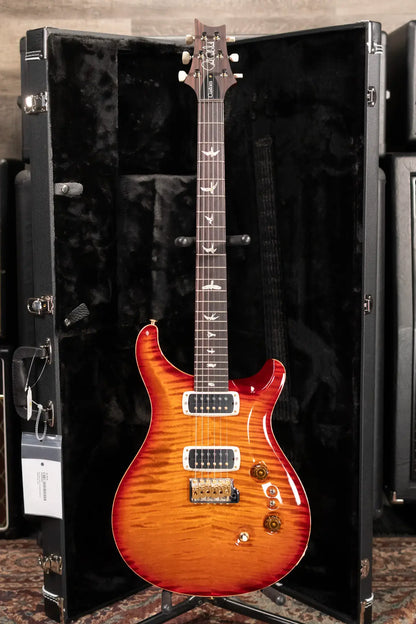 PRS Custom 24-08 10-Top Electric Guitar - Dark Cherry Burst with Hardshell Case - Used