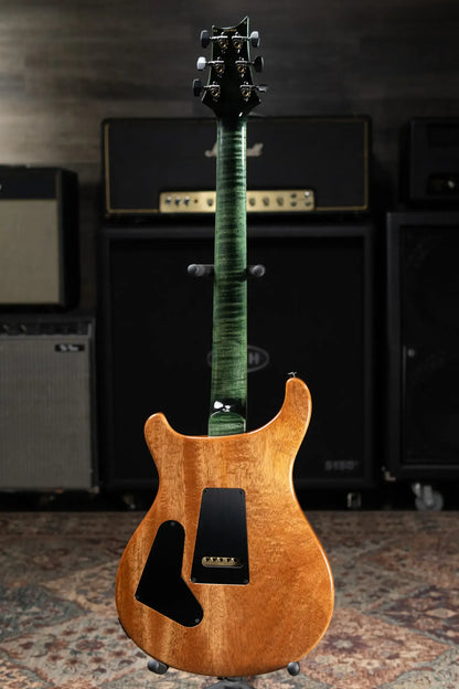 PRS Custom 24-08 Flame Maple 10-Top Electric Guitar - Sage with Stained Neck and Hardshell Case