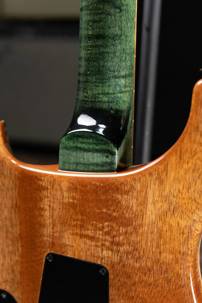 PRS Custom 24-08 Flame Maple 10-Top Electric Guitar - Sage with Stained Neck and Hardshell Case