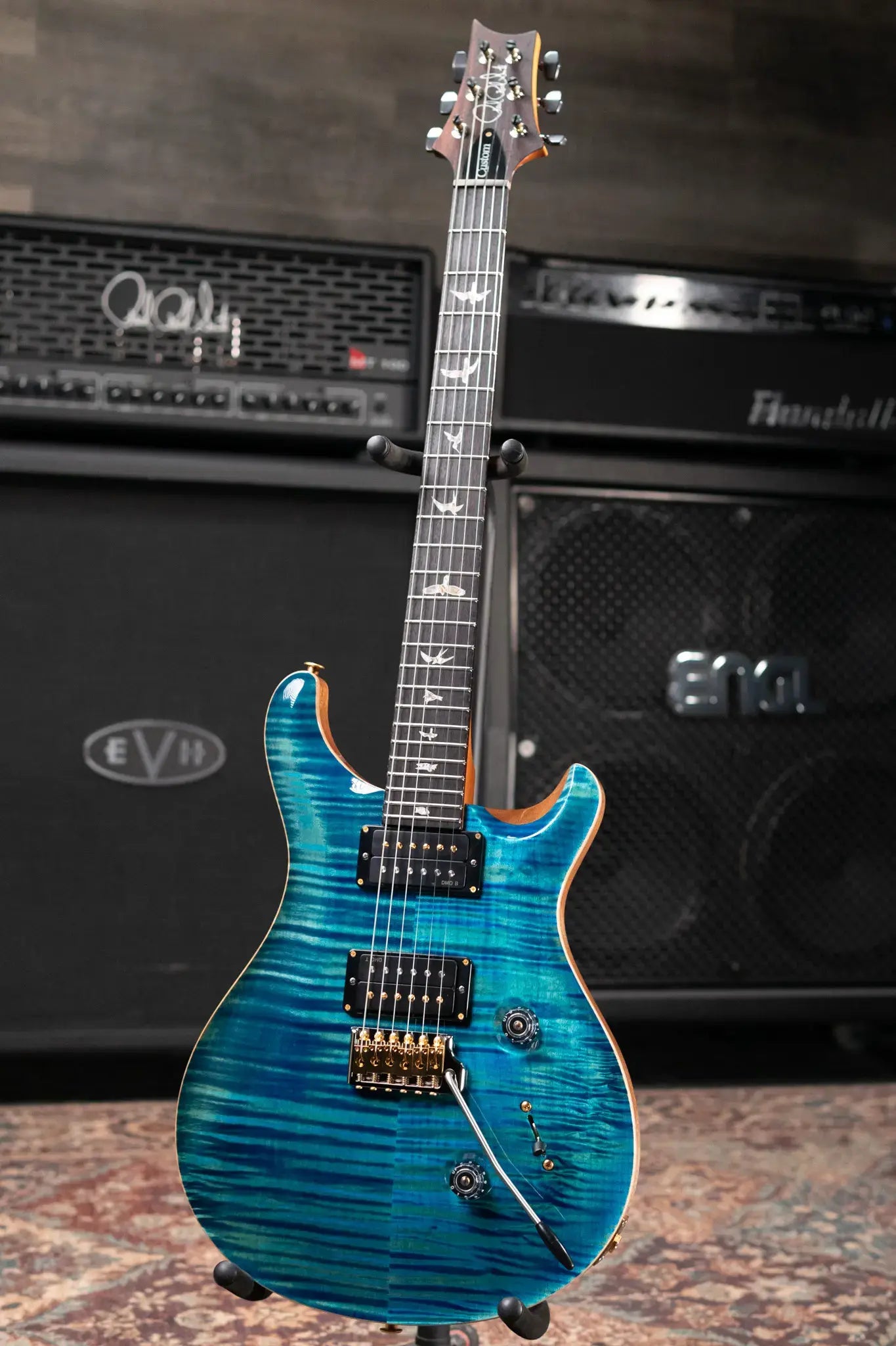 PRS Custom 24 10-Top Electric Guitar - Arctic Blue with Hardshell Case