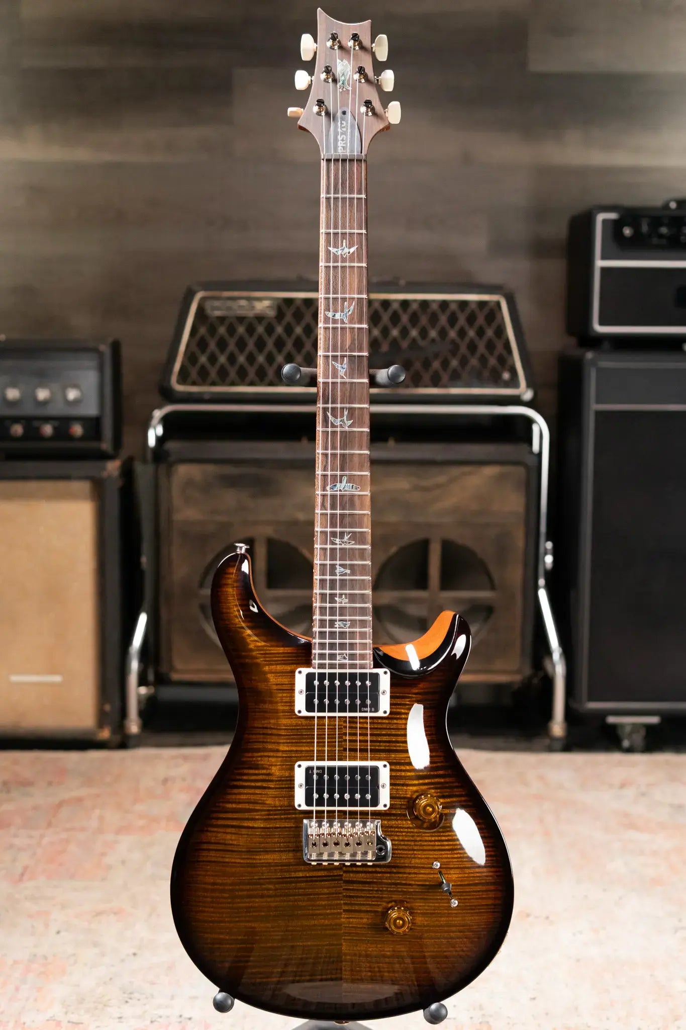 PRS Custom 24 40th Anniversary Limited Edition Electric Guitar - Tiger Eye Smokeburst with Hardshell Case