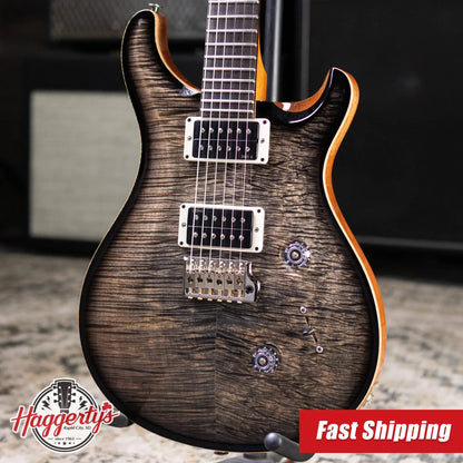 PRS Custom 24 "Birds of a Feather" Limited Edition Artist Top Electric Guitar - Charcoal Microburst with Hardshell Case