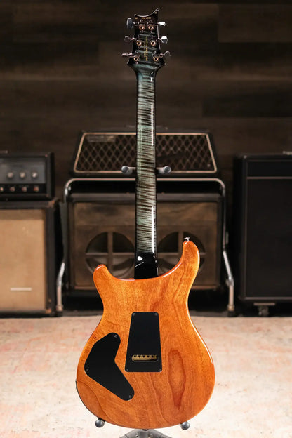 PRS Custom 24 Piezo Quilted Maple 10-Top Electric Guitar with Brazilian Rosewood Fretboard  - Abalone Smokeburst with Hardshell Case