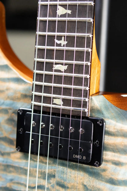 PRS Custom 24 Quilt Maple Artist Top Electric Guitar - Faded Indigo with Hardshell Case