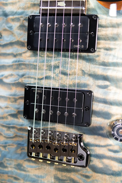 PRS Custom 24 Quilt Maple Artist Top Electric Guitar - Faded Indigo with Hardshell Case