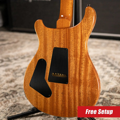 PRS Custom 24 Semi-Hollow Flame Maple Artist Top Electric Guitar - Faded Indigo with Hardshell Case