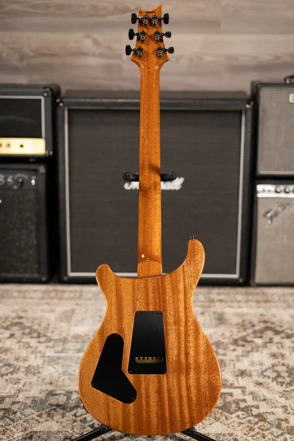 PRS Custom 24 Semi-Hollow Flame Maple Artist Top Electric Guitar - Faded Indigo with Hardshell Case