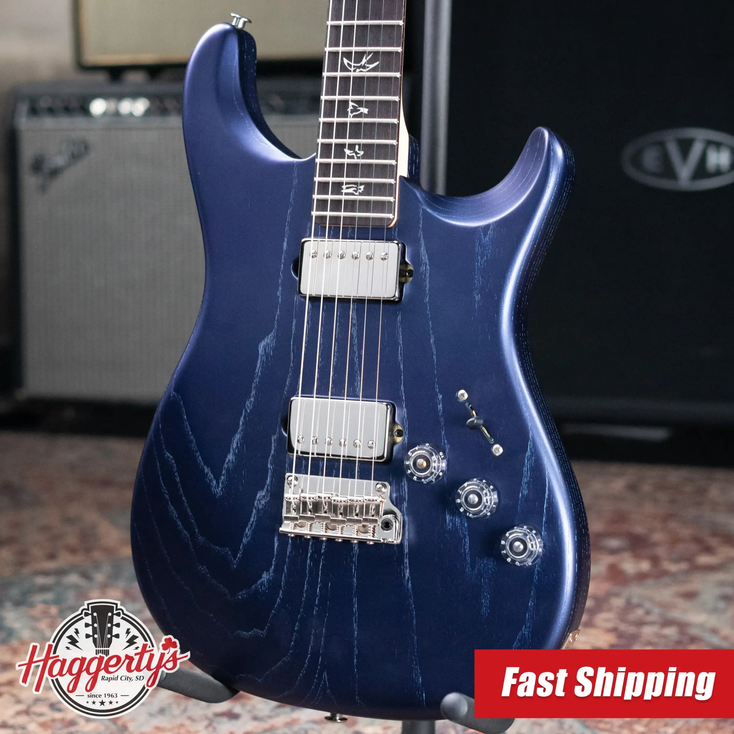 PRS Fiore HH Satin Electric Guitar - Metallic Midnight with Gig Bag