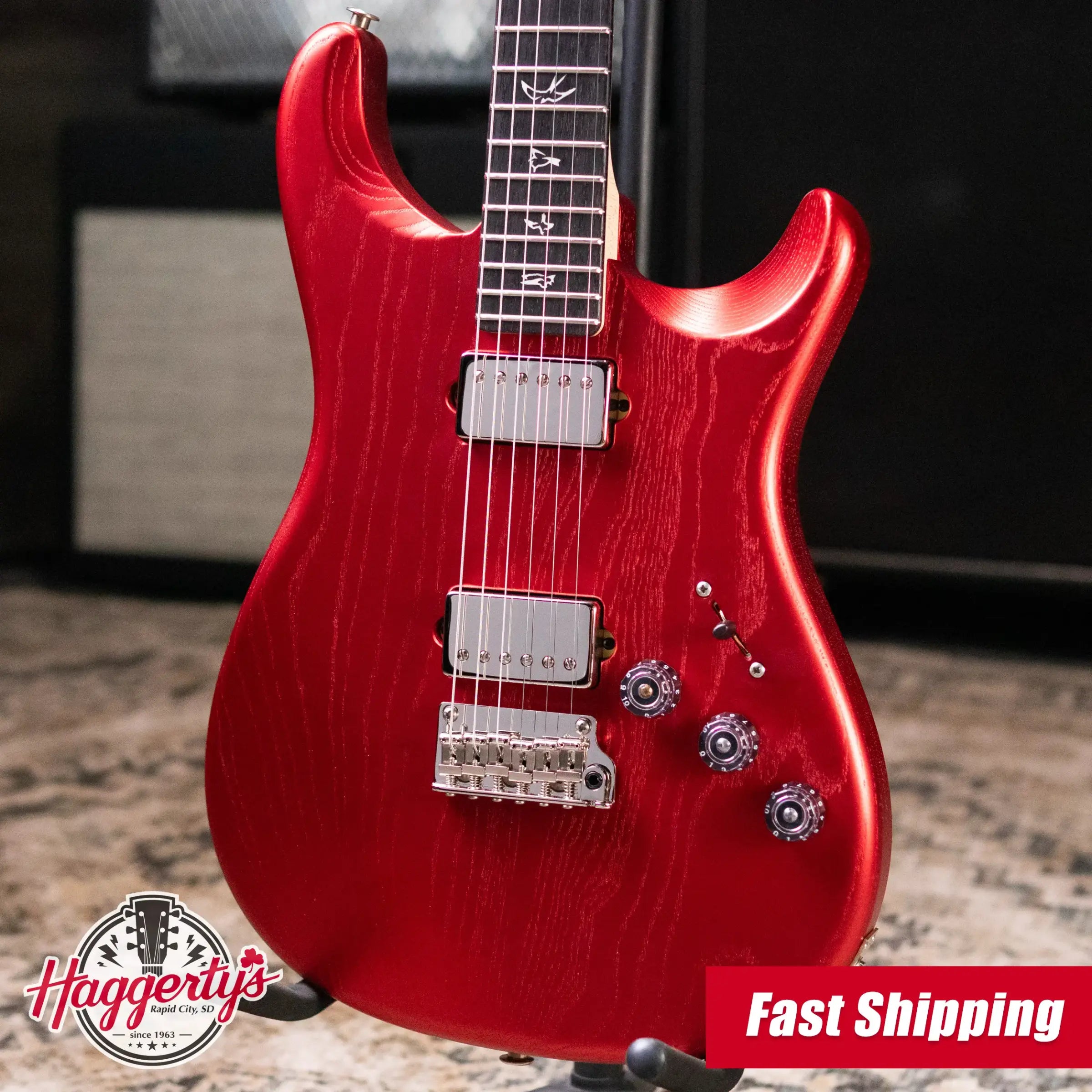 PRS Fiore HH Satin Electric Guitar - Red Apple Metallic with Gig Bag