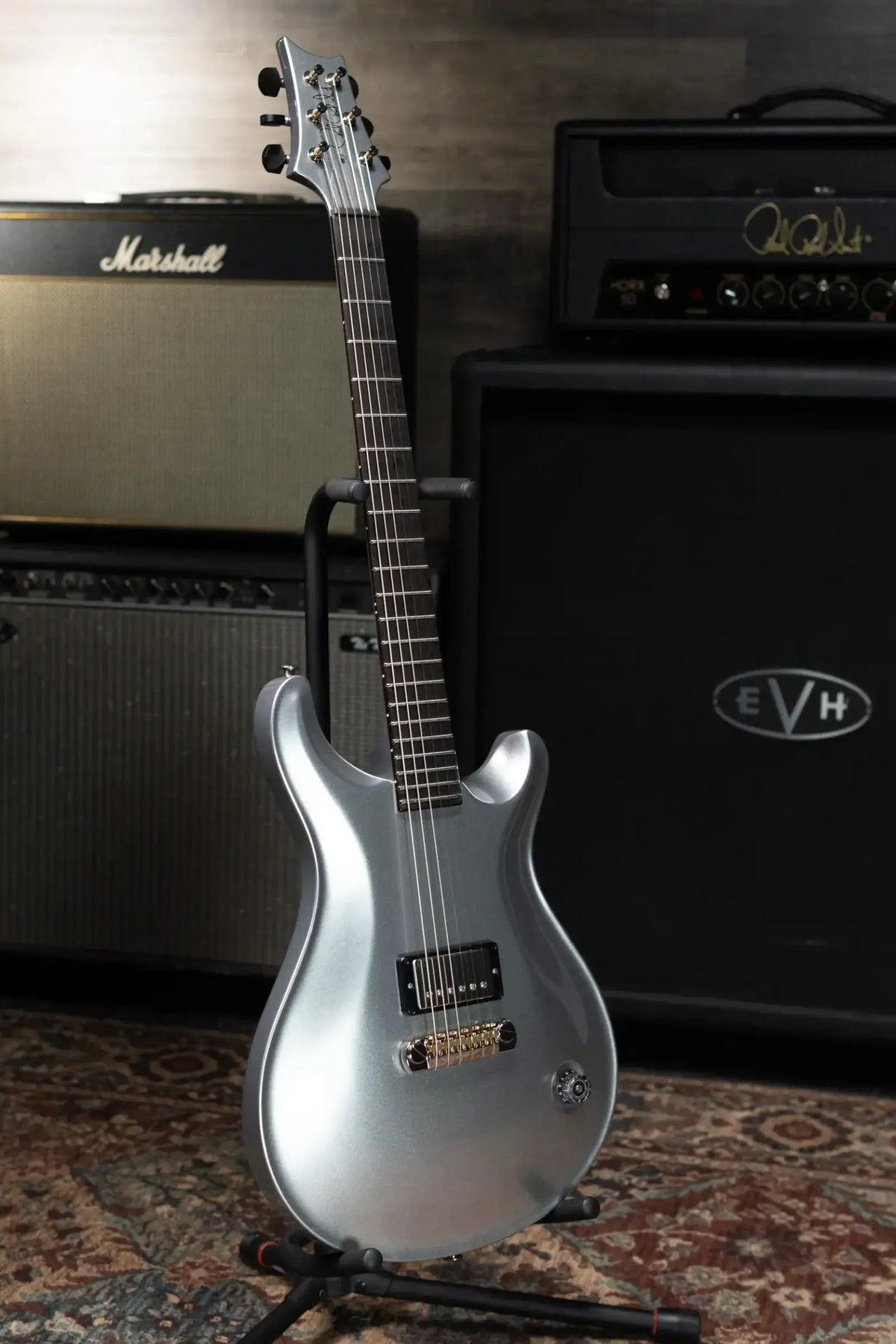 PRS Jonathan Jourdan Signature Limited Edition Electric Guitar - Platinum Metallic with Hardshell Case