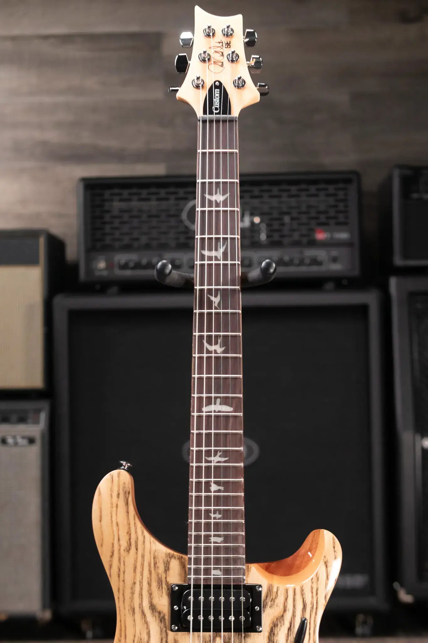 PRS Limited Edition SE Exotic Custom 24 Electric Guitar - Burled Ash with Gig Bag