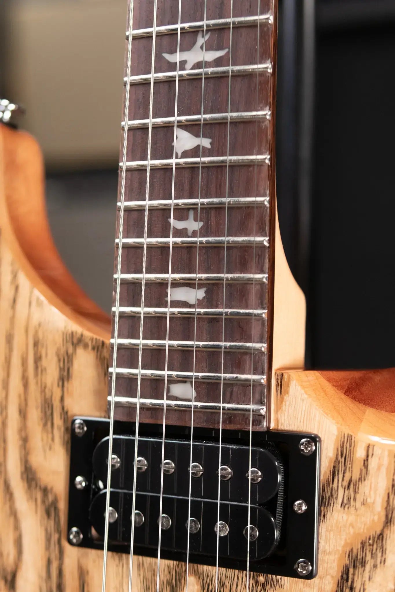 PRS Limited Edition SE Exotic Custom 24 Electric Guitar - Burled Ash with Gig Bag