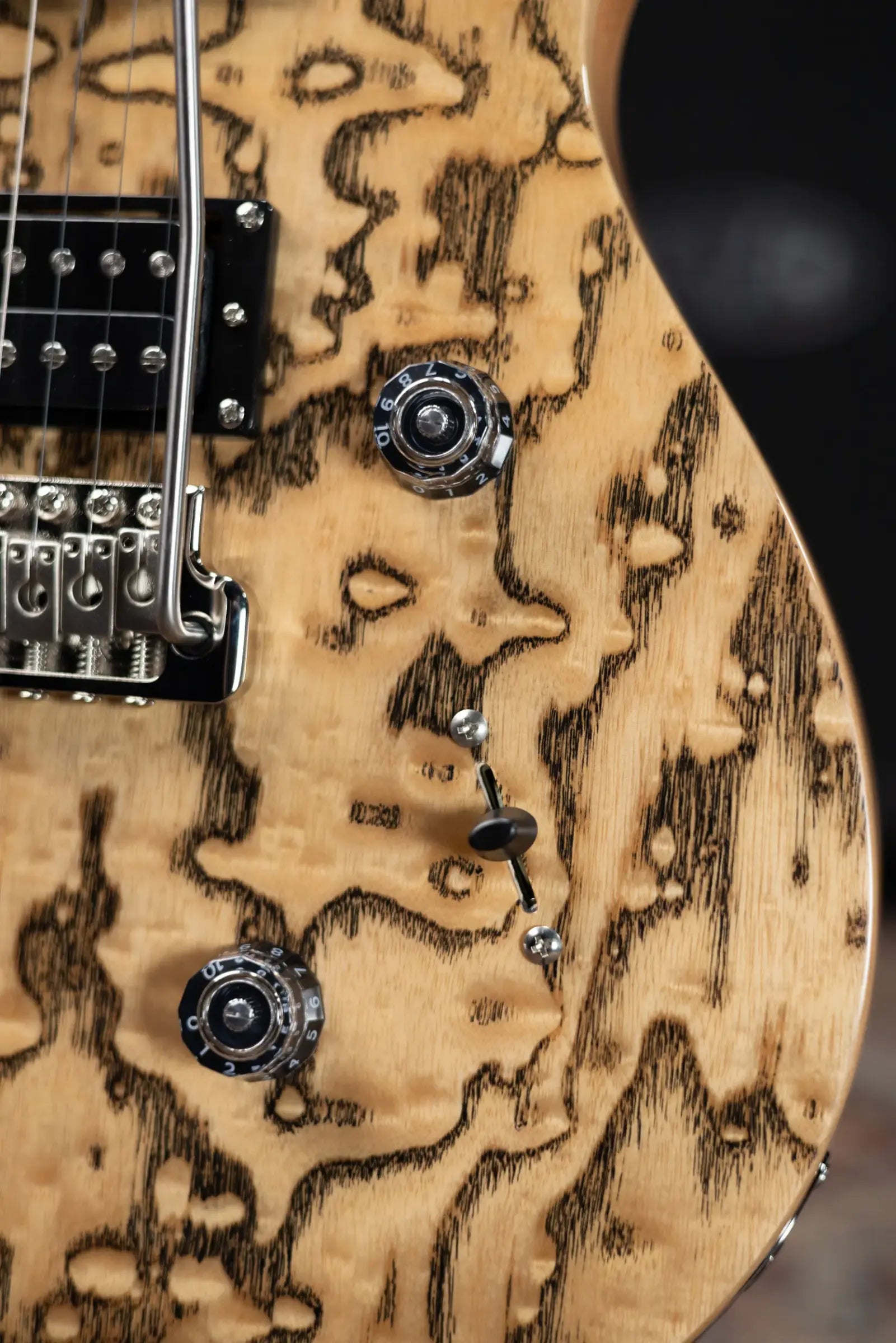 PRS Limited Edition SE Exotic Custom 24 Electric Guitar - Burled Ash with Gig Bag - Used