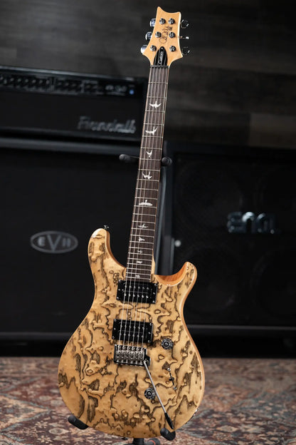 PRS Limited Edition SE Exotic Custom 24 Electric Guitar - Burled Ash with Gig Bag - Used
