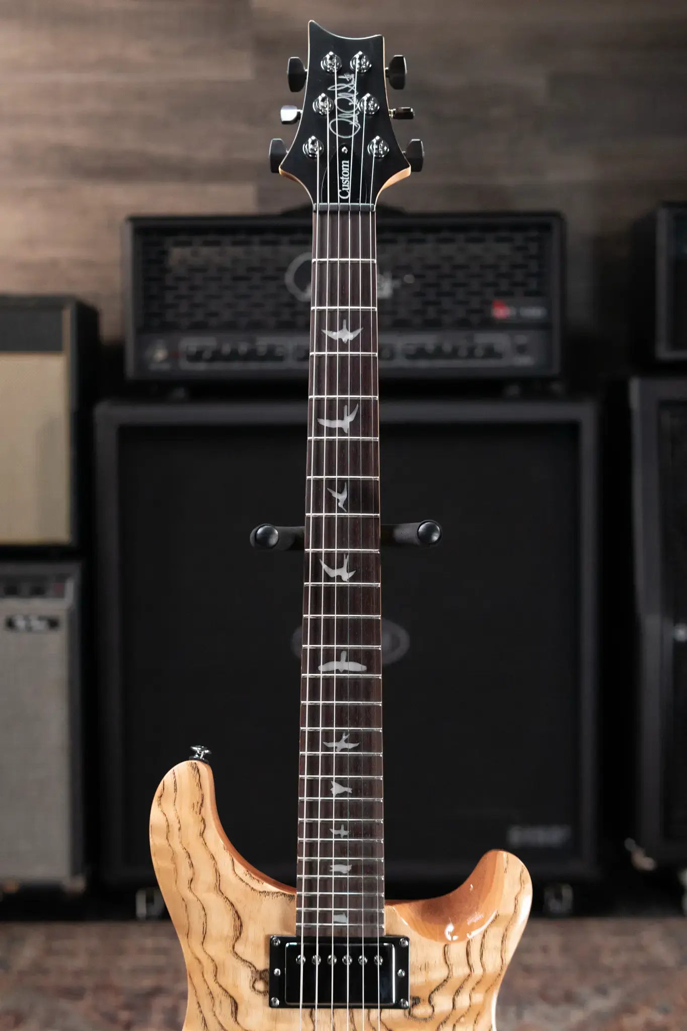 PRS Limited Edition SE Exotic Custom 24 Electric Guitar - Burled Ash with Upgraded Pickups with Gig Bag - Used