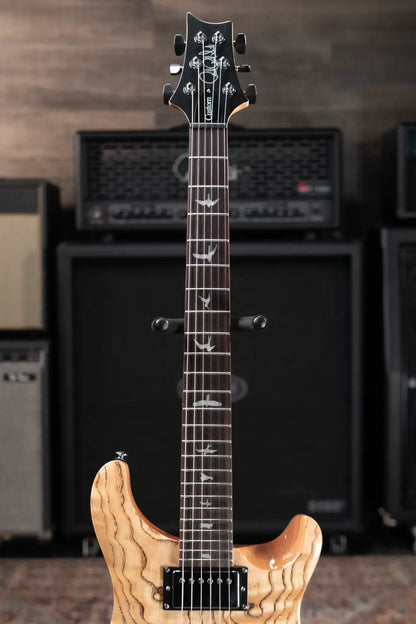 PRS Limited Edition SE Exotic Custom 24 Electric Guitar - Burled Ash with Upgraded Pickups with Gig Bag - Used