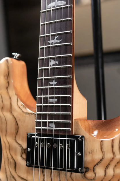 PRS Limited Edition SE Exotic Custom 24 Electric Guitar - Burled Ash with Upgraded Pickups with Gig Bag - Used